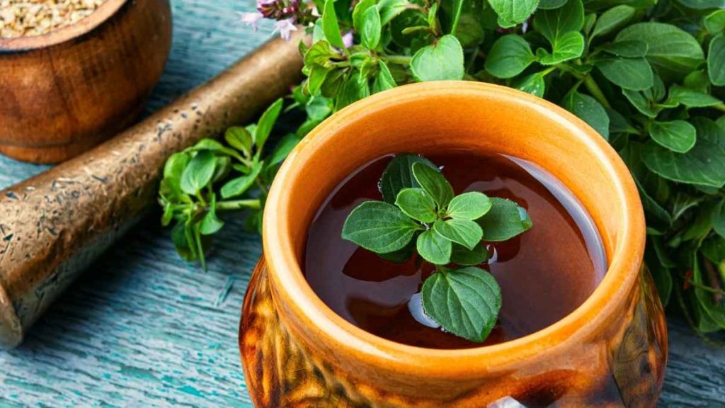 oregano garlic tea